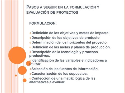 Ppt Construcci N Y Evaluaci N De Proyectos Powerpoint Presentation