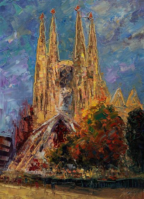 Sagrada Familia Oil On Canvas X Cm Artypaintings Arturo