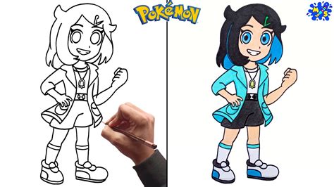 Pokemon Drawing How To Draw New Pokemon Trainer Liko Easy Step By