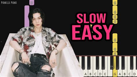 Agust D Amygdala Slow Easy Piano Tutorial By Pianella Piano Youtube