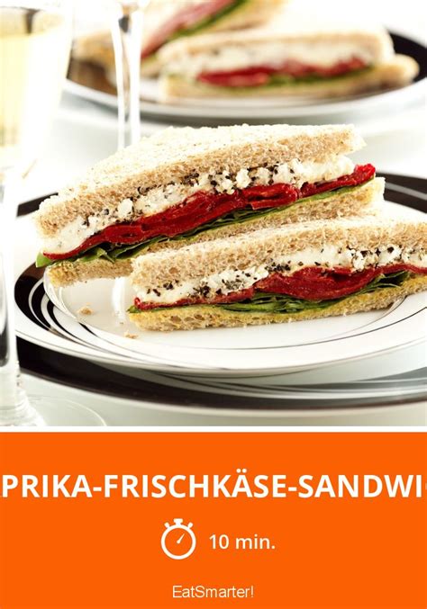 Paprika Frischkäse Sandwich Rezept Eat Smarter