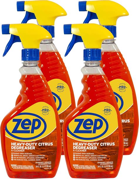 Zep Heavy Duty Citrus Degreaser And Cleaner 24 Ounce Case Of 4 Amazon Ca Health And Personal Care