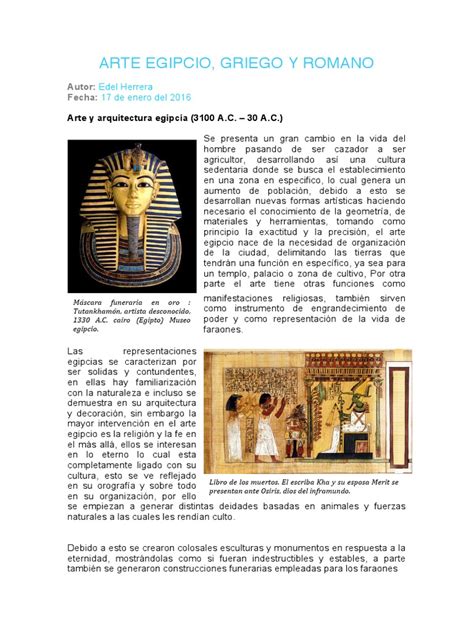 Pdf Arte Egipcio Griego Y Romano Pdf Dokumen Tips