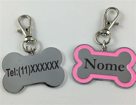 2 Pingentes De Identificação Personalizado Para Cães Elo7