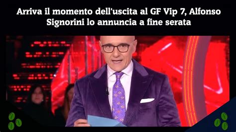 Arriva Il Momento Dell Uscita Al GF Vip 7 Alfonso Signorini Lo