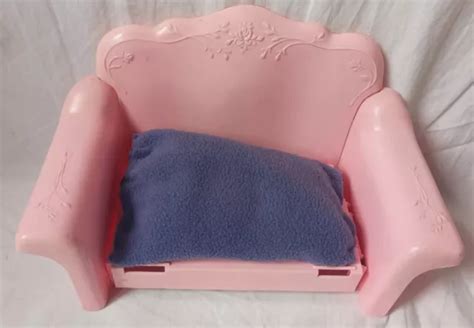 Sweet Roses Barbie Sofa Bed Lounger Mattel Vintage Toy Eur