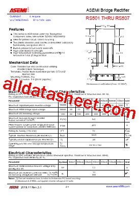 Rs Datasheet Pdf Asemi Technology Ltd