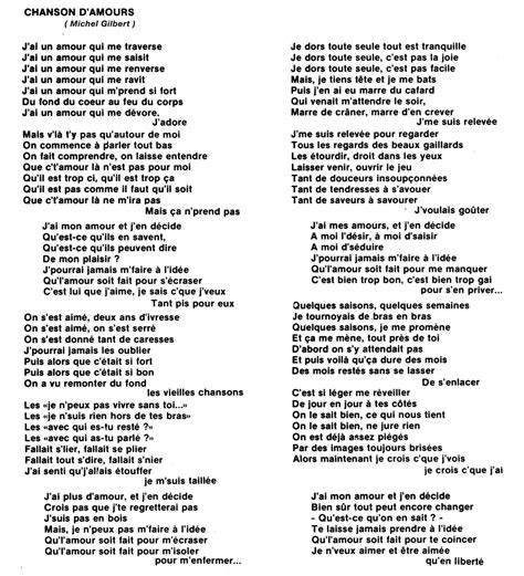 Paroles De Chansons D Amour Google Zoeken FRANCE COUNTRY