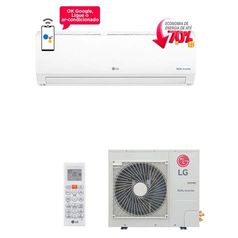 Ar Condicionado Split Inverter Lg Hi Wall Dual Voice Btus Quente