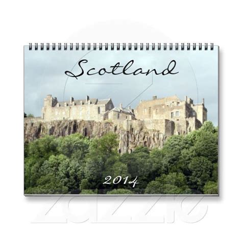 Scotland 2014 Wall Calendar Wall Calendar Scotland Calendar