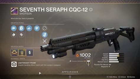 A List Of Destiny 2 Seraph Weapon God Rolls To Farm This Season