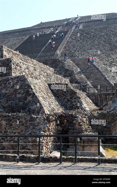 Teotihuacan Historical Complex Valley Of Mexico State Of Mexico Stock