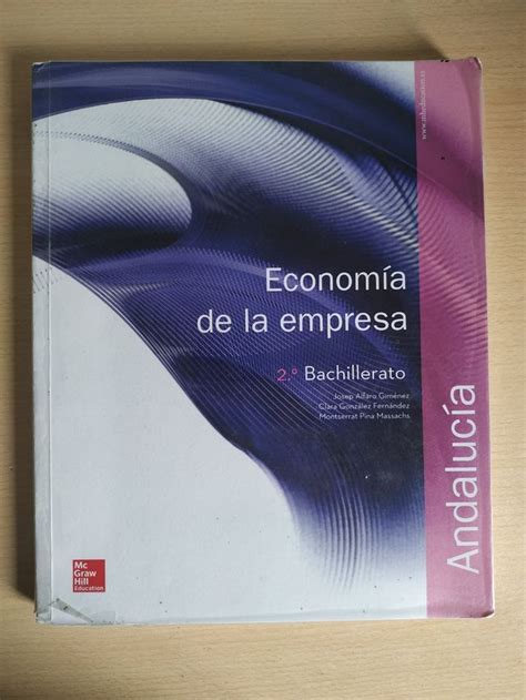 Economía De La Empresa 2° Bach Mcgraw Hill De Segunda Mano Por 25 Eur