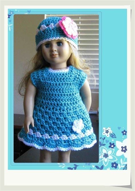 Pattern In Pdf Crocheted Doll Clothes Dress For By Lilyknitting