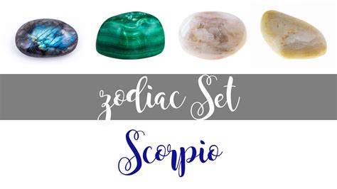 Zodiac Scorpio Gemstone Pocket Stone Set - Crystal Gemstone Shop