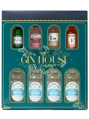 Gin Gift Set Flavoured Gin 4x5cl Gordons Pink Gin Edinburgh Gin