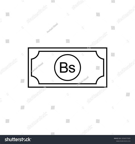 Venezuela Currency Symbol Venezuelan Bolivar Icon Stock Vector Royalty