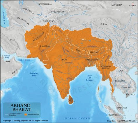 Old Akhand Bharat Map