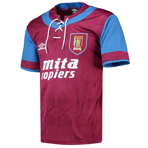 Aston Villa 1992 Umbro Home Retro Shirt Retro Football Shirt Blog