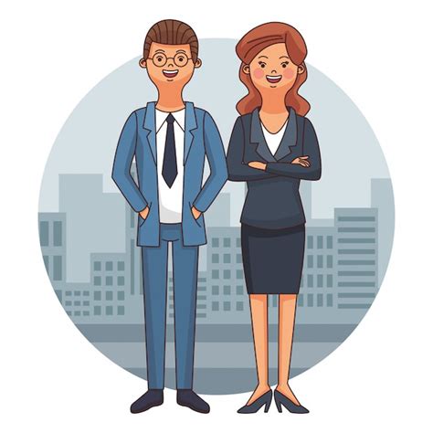 Premium Vector Executive Business Couple