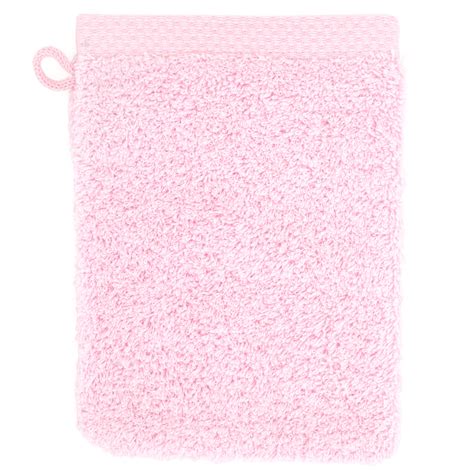 Gant De Toilette X Cm Coton Uni Pure Rose Bonbon Linnea Linge De