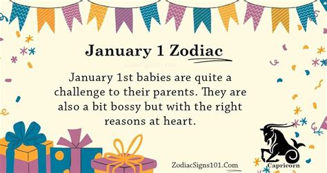 January 1 Zodiac Is Capricorn, Birthdays And Horoscope - ZodiacSigns101