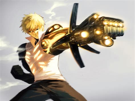 Genos From One Punch Man Stunning Hd Wallpaper