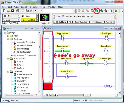 RsLogix 500 Training Basic ON OFF Control XIC XIO OTE TW Controls