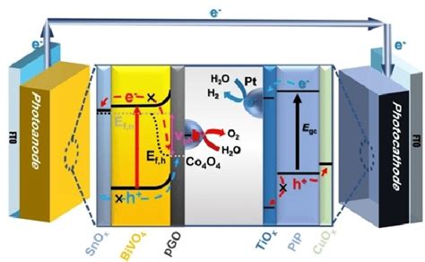 Schematic Representation Of Integrated Photoelectrochemical Cell For