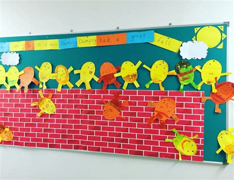 Humpty Dumpty Wall In Junior Infants Infant Classroom First Day Of