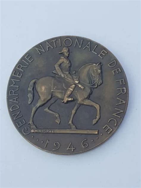 ANCIENNE MÉDAILLE GENDARMERIE Nationale De France SoutienUkraine EUR