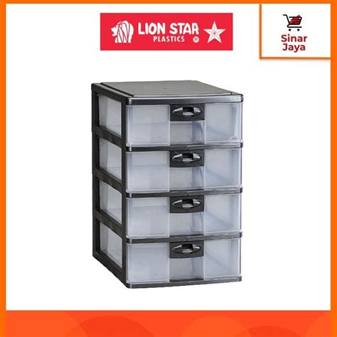 Jual LION STAR PR 34 Pressa Container A4 4 Susun Laci Plastik