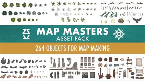 Artstation Map Masters Asset Pack Game Assets