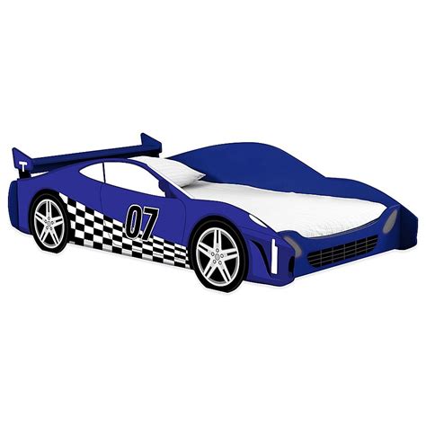 Legare Furniture Blue Racer Car Twin Bed In Blue Race Car Bed Twin