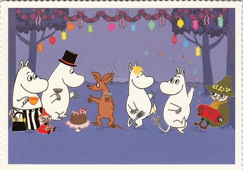 My postcard and stamp week: Finland: Moomin Characters