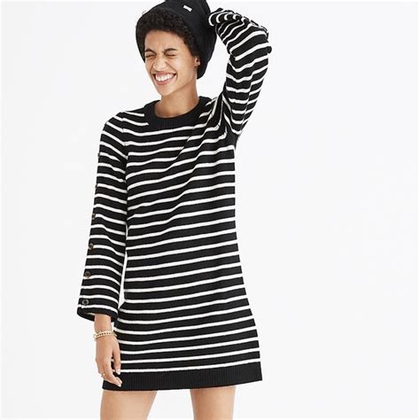 Madewell Dresses Nwt Madewell Merino Wool Buttonsleeve Sweaterdress