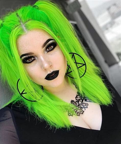 Neon Hair Fashion And Neon Hair Colors Green Hair Neon Hair Color Neon Hair