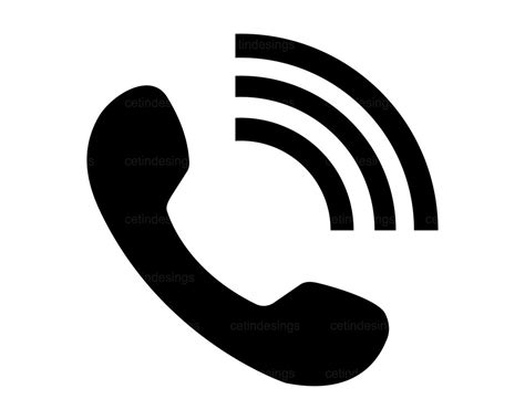 Phone Call Icon Svg Png  Eps Pdf Clipart Vector Etsy