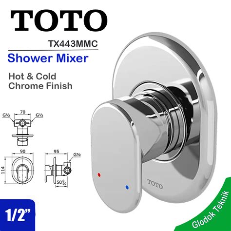 Jual Toto Kran Tanam Shower Mixer Hot Cold Panas Dingin Keran Shower