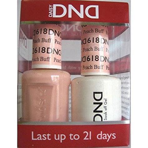 Dnd Nail Polish Gel And Matching Lacquer Set 618 Peach Buff