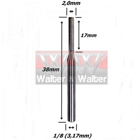 Na Fresas CNC Voce Encontra Fresa Reta Paralela 2 0mm 2c X 17mm Corte