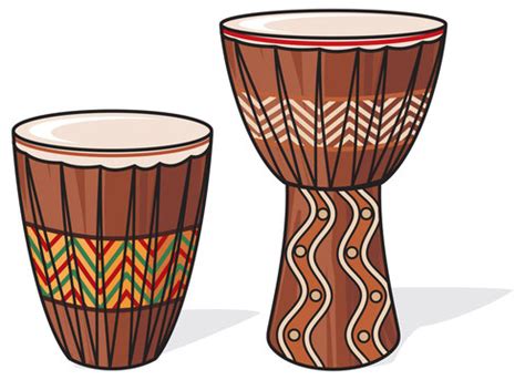 African Drums Illustration