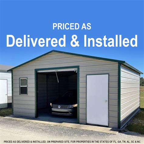 Buy A 20x20x8 Metal Garage 20x20 Metal Buildings For Sale