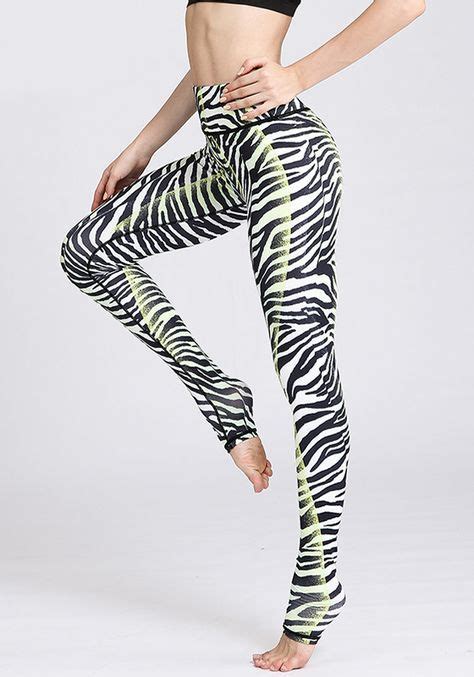 High Waist Zebra Printed Yoga Pants Printed Yoga Pants Pants Fashion