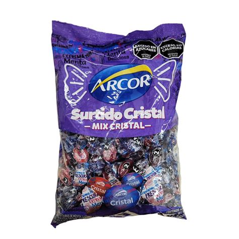 Arcor Surtido Cristal Caramelos Duros De Menta Surtidos 810 G