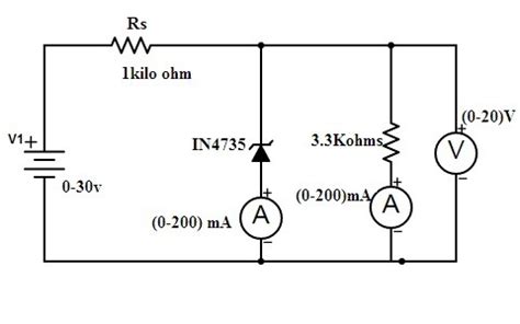 Zener Diode Experiment Circuit Diagram Iot Wiring Diagram