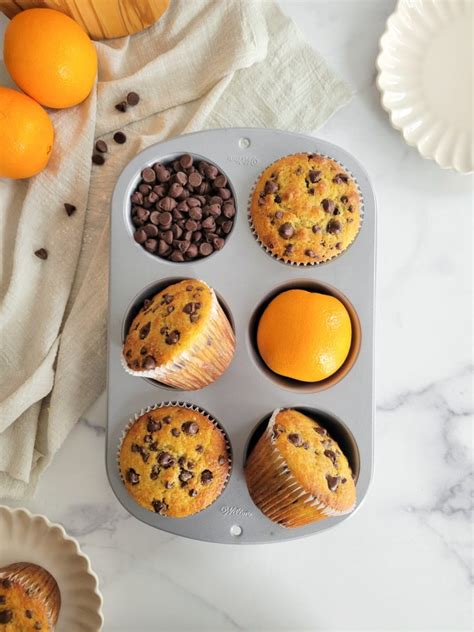 Orange Chocolate Chip Muffins My Happy Bakes