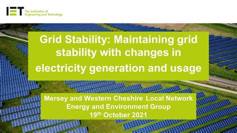 Grid Stability Maintaining Grid Stability With Changes In Electricity