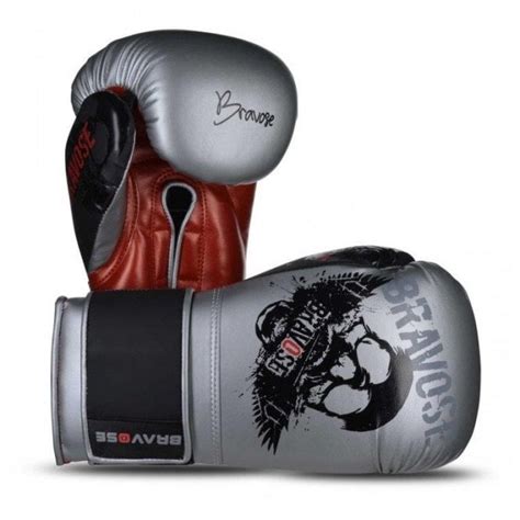 Skull Pu Synthetic Leather Boxing Gloves Uk Gym