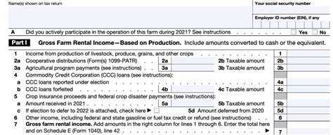 Irs Form Instructions Farm Rental Income Expenses